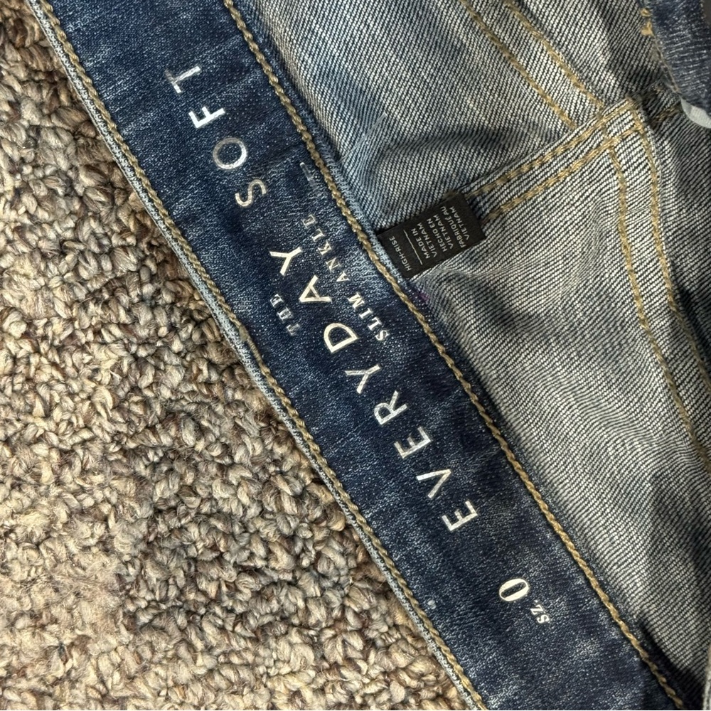 White House Black Market Blue “The Everyday Soft Slim Ankle” Jeans with - Picture 6 of 9